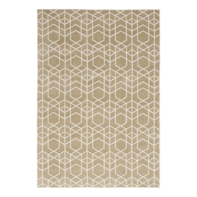 Nourison Home Washable Charm 6' x 9' Polyester Beige Ivory Area Rug