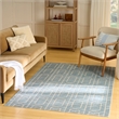 Nourison Home Washable Charm 6' x 9' Polyester Blue Ivory Area Rug