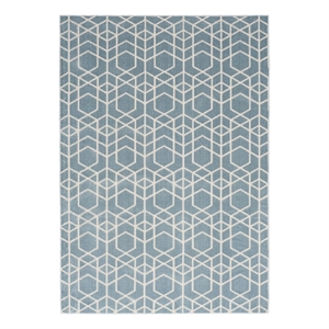 Nourison Home Washable Charm 6' x 9' Polyester Blue Ivory Area Rug