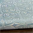 Nourison Home Washable Charm 6' x 9' Polyester Blue Ivory Area Rug