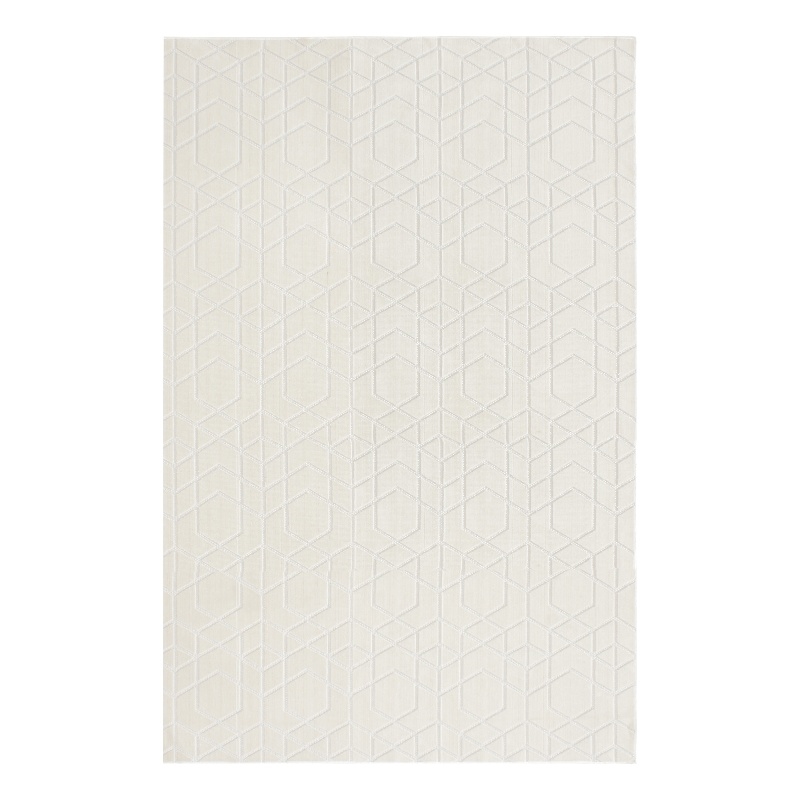 Nourison Home Washable Charm 6' x 9' Polyester Ivory Area Rug