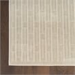 Nourison Home Washable Charm 6' x 9' Polyester Silver Ivory Area Rug