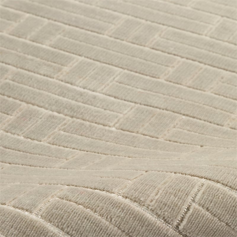 Nourison Home Washable Charm 6' x 9' Polyester Silver Ivory Area Rug