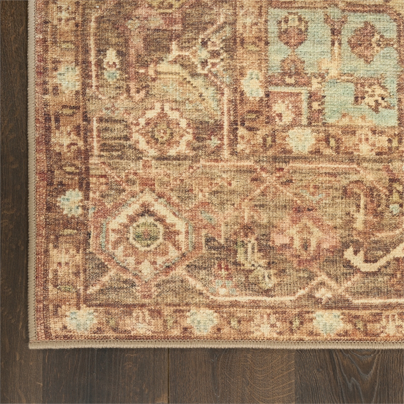 Nourison Home Vintage Washables 10' x 13' Polyester Gold Area Rug