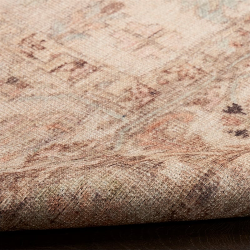 Nourison Home Vintage Washables 10' x 13' Polyester Beige Area Rug