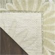 Nourison Home Aloha 9' x 12' Fabric Ivory Sage Area Rug