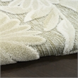 Nourison Home Aloha 9' x 12' Fabric Ivory Sage Area Rug