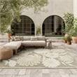 Nourison Home Aloha 9' x 12' Fabric Ivory Sage Area Rug