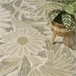 Nourison Home Aloha 9' x 12' Fabric Ivory Sage Area Rug