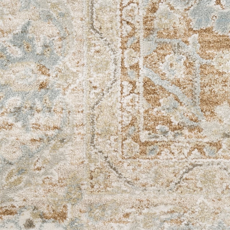 nourison home enriched 8' x 10' polyester mocha area rug