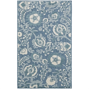 Nourison Home Aloha 3' x 4' Fabric Blue Area Rug