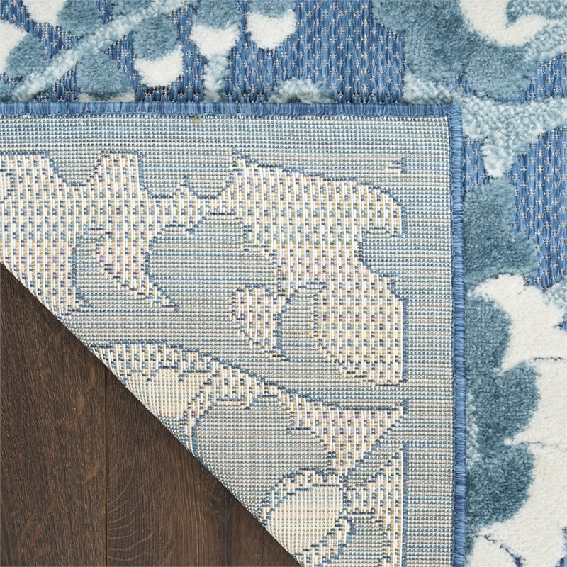 Nourison Home Aloha 4' x 6' Fabric Blue  Area Rug