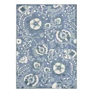 Nourison Home Aloha 9' x 12' Fabric Blue Area Rug