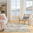 Nourison Home Aloha 4' x 6' Fabric Ivory Sage Area Rug
