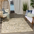 Nourison Home Aloha 4' x 6' Fabric Ivory Sage Area Rug