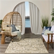 Nourison Home Aloha 4' x 6' Fabric Ivory Sage Area Rug