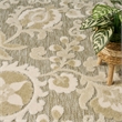 Nourison Home Aloha 4' x 6' Fabric Ivory Sage Area Rug