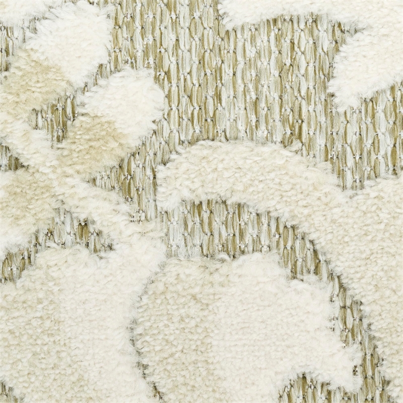 Nourison Home Aloha 4' x 6' Fabric Ivory Sage Area Rug