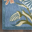 Nourison Home Aloha 4' x 6' Fabric Blue Sage Area Rug