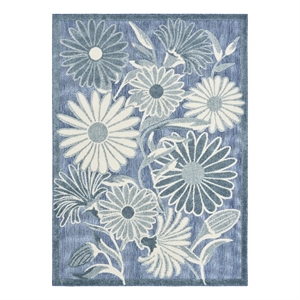 Nourison Home Aloha 9' x 12' Fabric Blue Area Rug