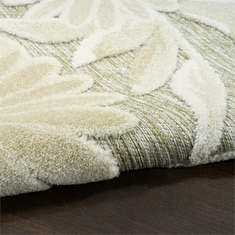 Nourison Home Aloha 4' x 6' FabricIvory Sage Area Rug