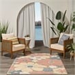 Nourison Home Aloha 4' x 6' Fabric Rose Area Rug