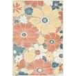 Nourison Home Aloha 4' x 6' Fabric Rose Area Rug