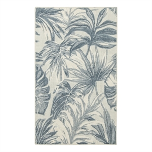 Nourison Home Aloha 3' x 4' Fabric Ivory Blue Area Rug