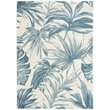 Nourison Home Aloha 4' x 6' Fabric Ivory Blue Area Rug