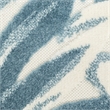 Nourison Home Aloha 4' x 6' Fabric Ivory Blue Area Rug