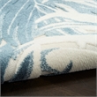 Nourison Home Aloha 4' x 6' Fabric Ivory Blue Area Rug