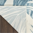 Nourison Home Aloha 4' x 6' Fabric Ivory Blue Area Rug