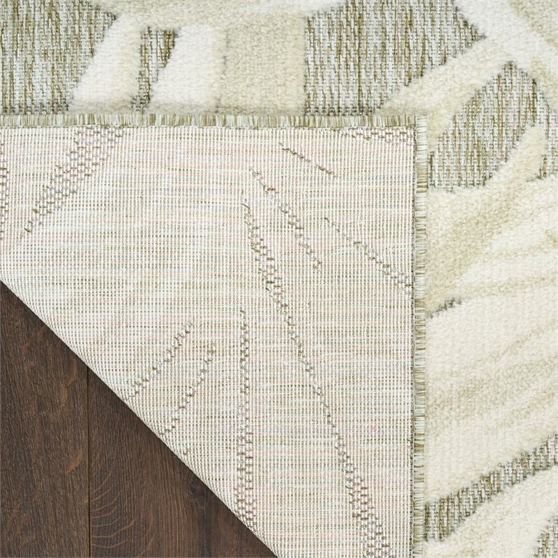 Nourison Home Aloha 4' x 6' Fabric Ivory Sage Area Rug