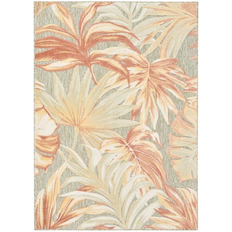 Nourison Home Aloha 4' x 6' Fabric Sage Rose Area Rug