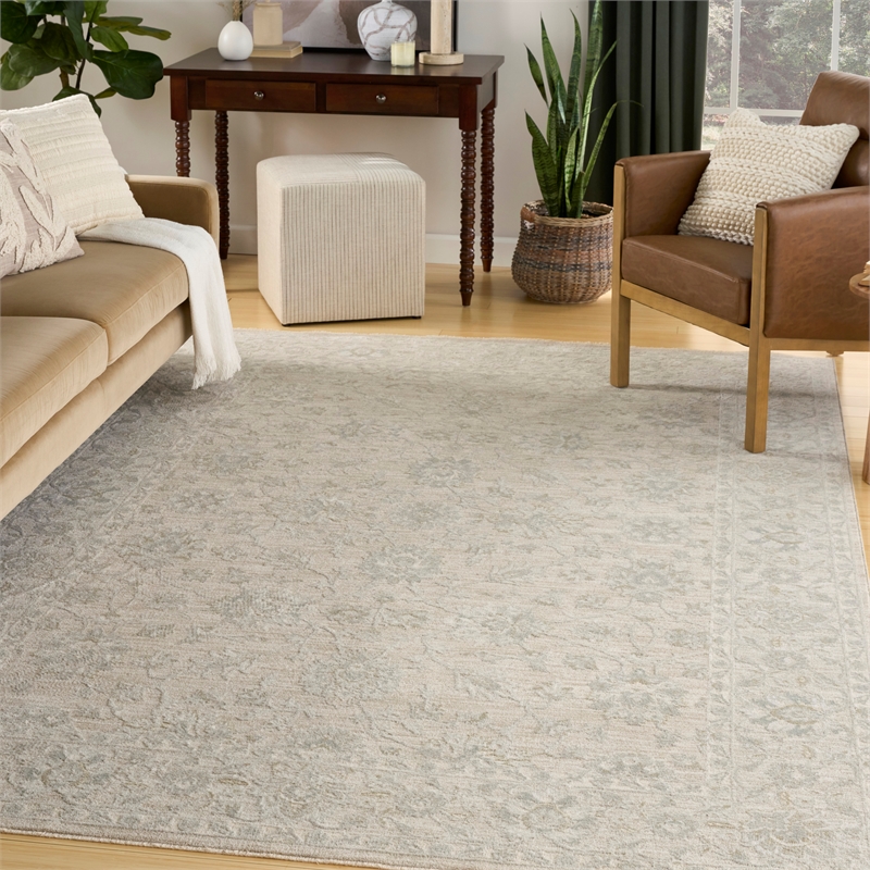 Nourison Home Enriched 5' x 8' Polyester Cream Area Rug
