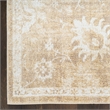 Nourison Home Astra Machine Washable 7' x 9' Polyester Ivory Gold Area Rug
