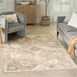 Nourison Home Astra Machine Washable 7' x 9' Polyester Ivory Gold Area Rug