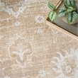 Nourison Home Astra Machine Washable 7' x 9' Polyester Ivory Gold Area Rug