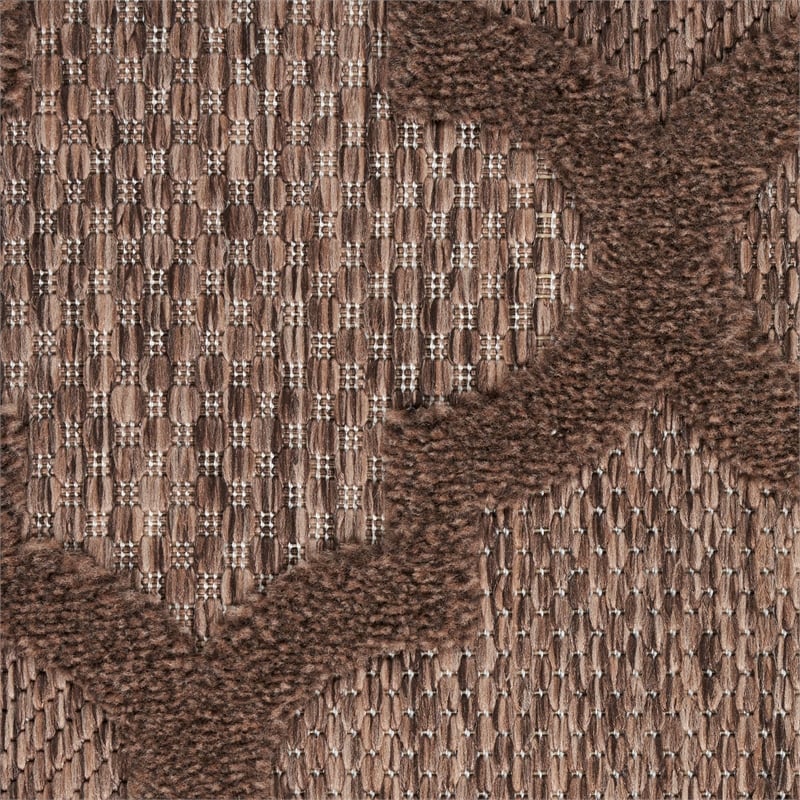 Nourison Home Nourison Easy Care 14' Runner Fabric Brown Area Rug