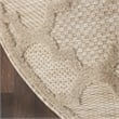Nourison Home Nourison Easy Care 6' x Round Fabric Cream Area Rug