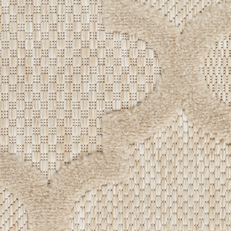 Nourison Home Nourison Easy Care 6' x Round Fabric Cream Area Rug