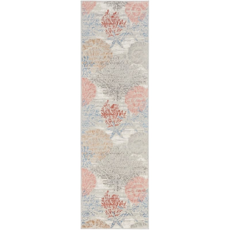 Nourison Home Pompeii 6' Runner Fabric Multicolor Area Rug