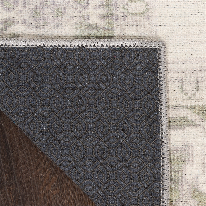 Nourison Home Vintage Washables 4' x 6' Polyester Green Area Rug
