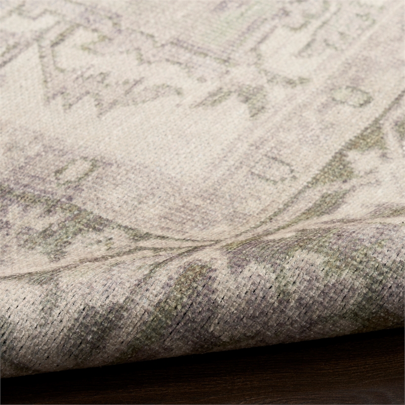 Nourison Home Vintage Washables 4' x 6' Polyester Green Area Rug