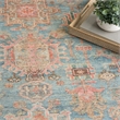 Nourison Home Vintage Washables 10' x 13' Polyester Navy Multicolor Area Rug