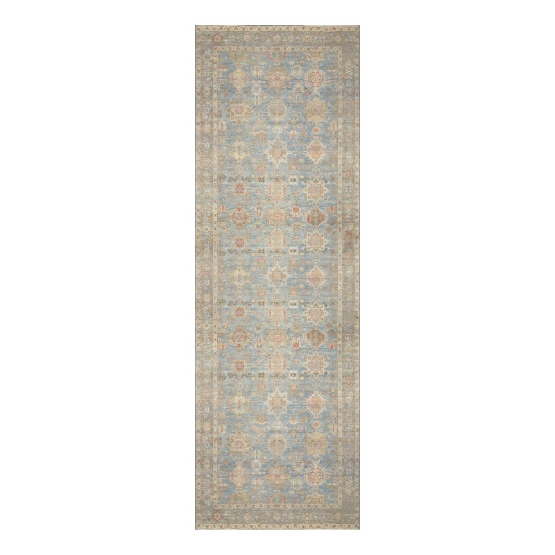 Nourison Home Vintage Washables 6' Runner PolyesterNavy Multicolor Area Rug