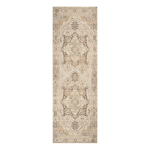 Nourison Home Vintage Washables 6' Runner Polyester Coral Mint Area Rug