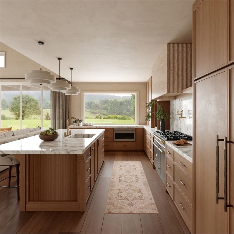 Nourison Home Vintage Washables 8' Runner Polyester Coral Mint Area Rug