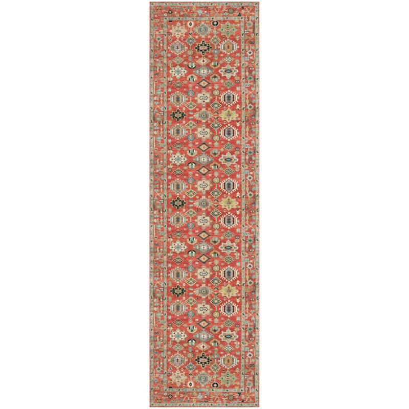Nourison Home Vintage Washables 4' x 6' Polyester Rust Multicolor Area Rug