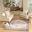 Nourison Home Vintage Washables 4' x 6' PolyesterIvory Purple Area Rug